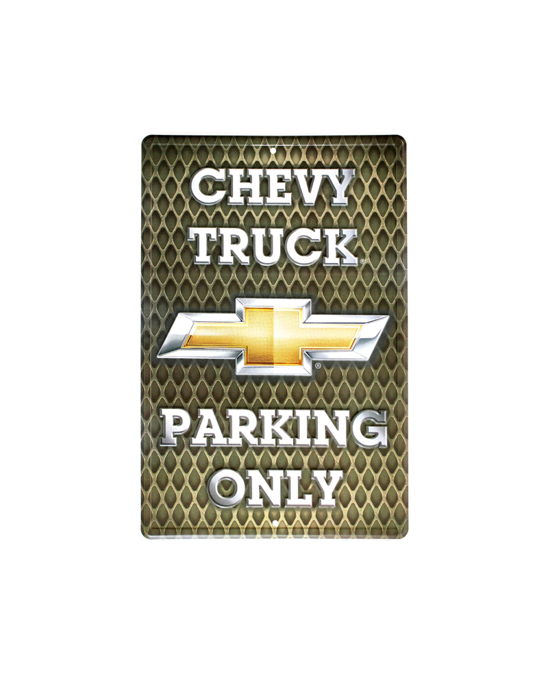 Plechová cedule Chevy Trucks Parking NEW 45 cm x 30 cm