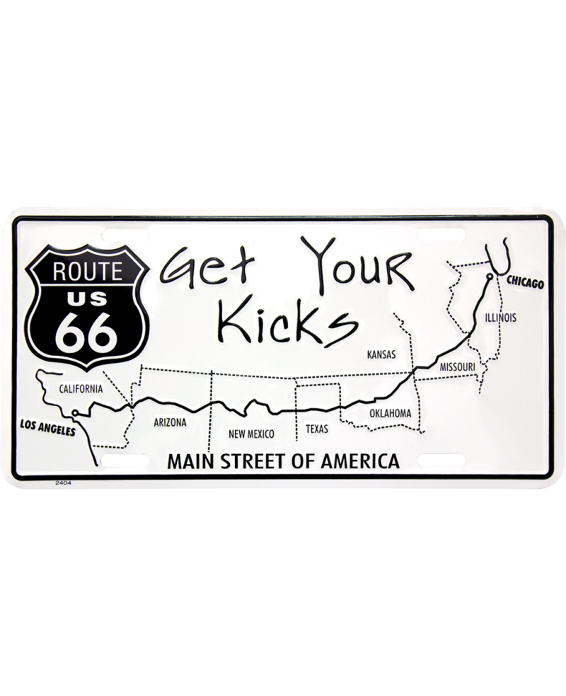 Tablica rejestracyjna USA Route 66 Get your Kicks