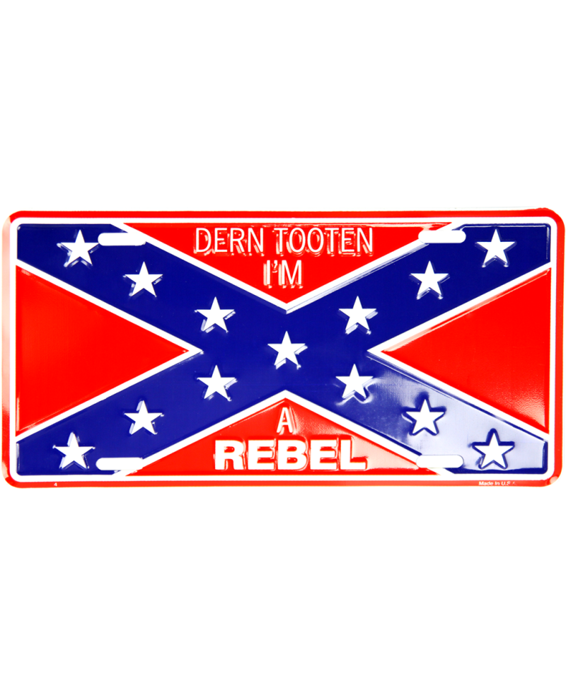 Tablica rejestracyjna USA Confederate Flag Im Rebel