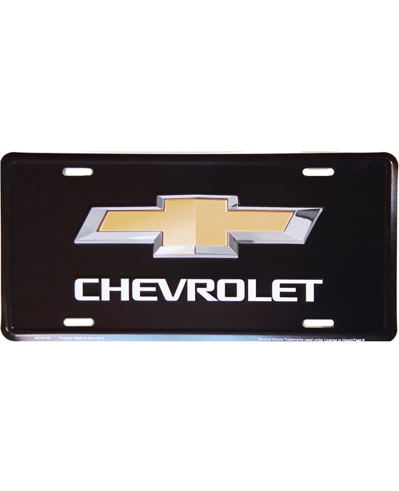 Tablica rejestracyjna USA Chevrolet Bow Tie czarna