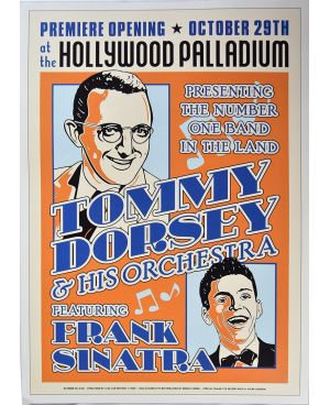 Plakat koncertowy Tommy Dorsey + Frank Sinatra, Hollywood 1940