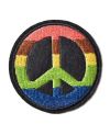 Nášivka Hippie Peace Rainbow sign 6,5 cm