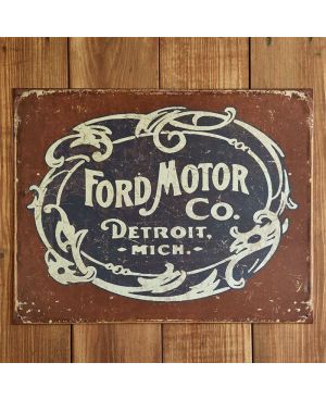 Tablica metalowa Ford - Historic logo 32cm x 40 cm