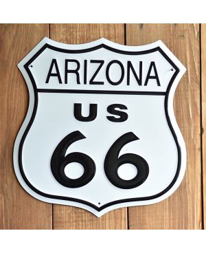 Plechová cedule Route 66 Arizona Shield 27 cm x 27 cm p