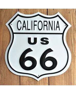 Tablica metalowa Route 66 California Shield 30cm x 30cm