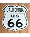 Plechová cedule Route 66 California Shield 27 cm x 27 cm p