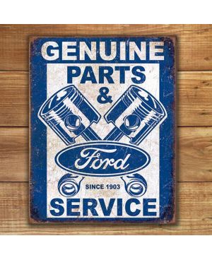 Plechová cedule Ford Service - Pistons 40 cm x 32 cm p