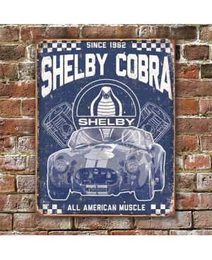 Plechová cedule Shelby - American Muscle 40 cm x 32 cm w