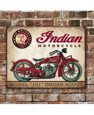 Tablica metalowa Indian Scout 40 cm x 32 cm