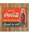 Tablica metalowa Coca Cola - Part of every Day 32cm x 40 cm