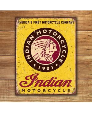 Plechová cedule Indian Motorcycles Since 1901 40 cm x 32 cm w