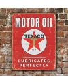 Tablica metalowa Texaco - Lubricates Perfectly 32 cm x 40 cm