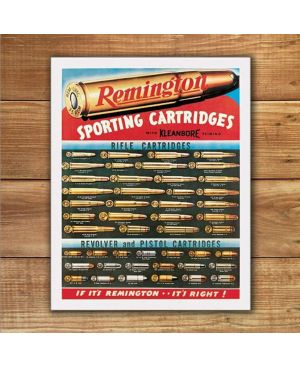 Tablica metalowa Remington Cartridges 32 cm x 40 cm