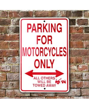 Plechová cedule Motorcycles Parking Only 20 cm x 30 cm w