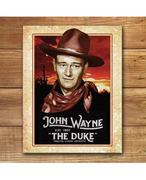 Tablica metalowa John Wayne - Classic 32cm x 40cm