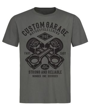 Pánské tričko Custom Garage šedé