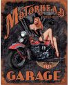 Tablica metalowa Legends - Motorhead Garage 40 cm x 32 cm