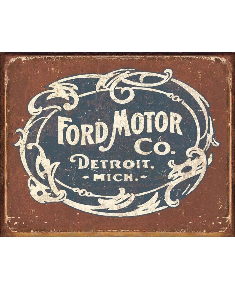 Tablica metalowa Ford - Historic logo 32cm x 40 cm