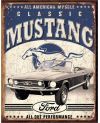 Plechová cedule Classic Ford Mustang 40 cm x 32 cm