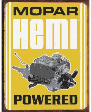 Plechová cedule Mopar Hemi Power 32 cm x 40 cm