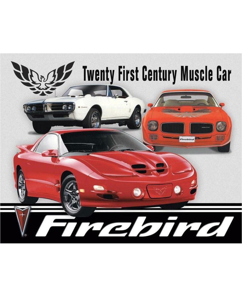 Tablica metalowa Pontiac Firebird Tribute 40 cm x 32 cm