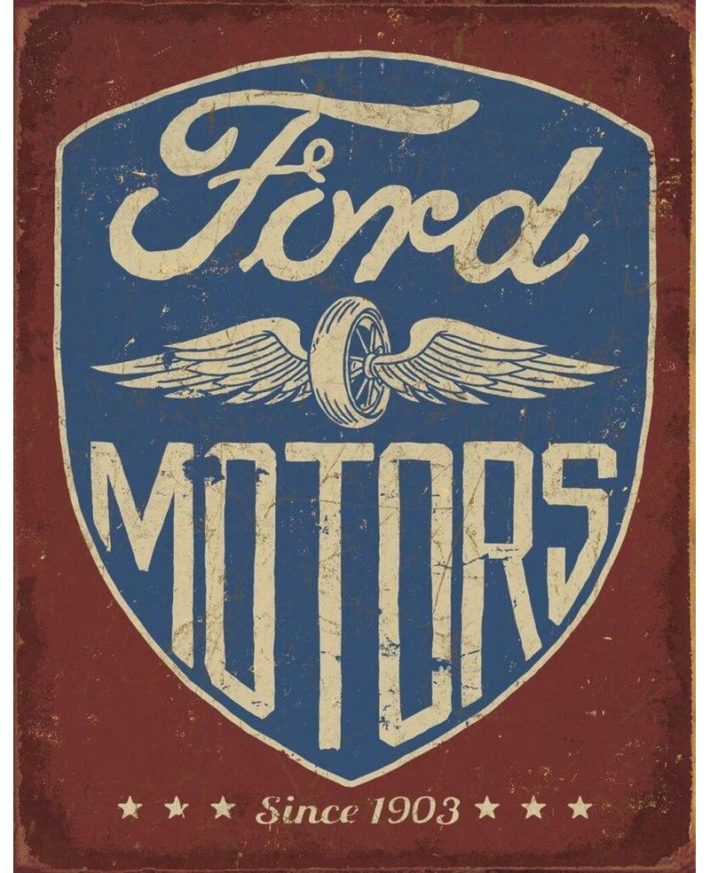 Plechová cedule Ford Motors Since 1903