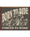 Tablica metalowa Born to Ride 40 cm x 32 cm