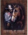 Tablica metalowa Cowgirl by Choice 40 cm x 32 cm