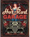 Tablica metalowa Hot Rod Garage - Pistons 40 cm x 32 cm