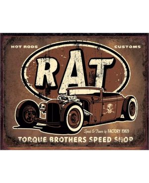 Plechová cedule Torque - Rat Rod 40 cm x 32 cm