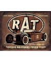 Tablica metalowa Torque - Rat Rod 40 cm x 32 cm