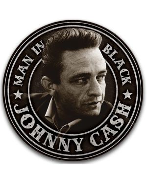 Tablica metalowa Johnny Cash - Man in Black 30cm