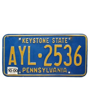 Americká SPZ Pennsylvania Keystone State AYL 2536