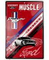 Plechová cedule Ford Mustang Legendary Muscle 30 cm x 45 cm