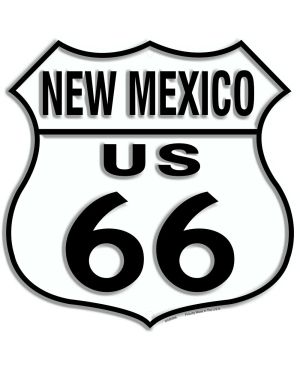 Plechová cedule Route 66 New Mexico Shield 30cm x 30cm