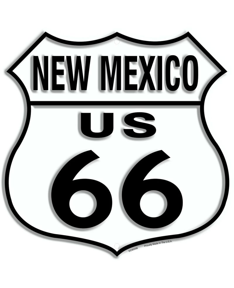 Tablica metalowa Route 66 New Mexico Shield 30cm x 30cm