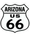 Tablica metalowa Route 66 Arizona Shield 30cm x 30cm