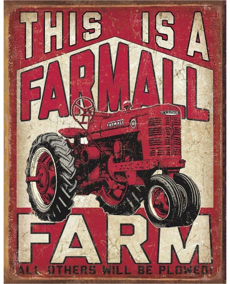 Tablica metalowa Farmall Farm 40 cm x 32 cm