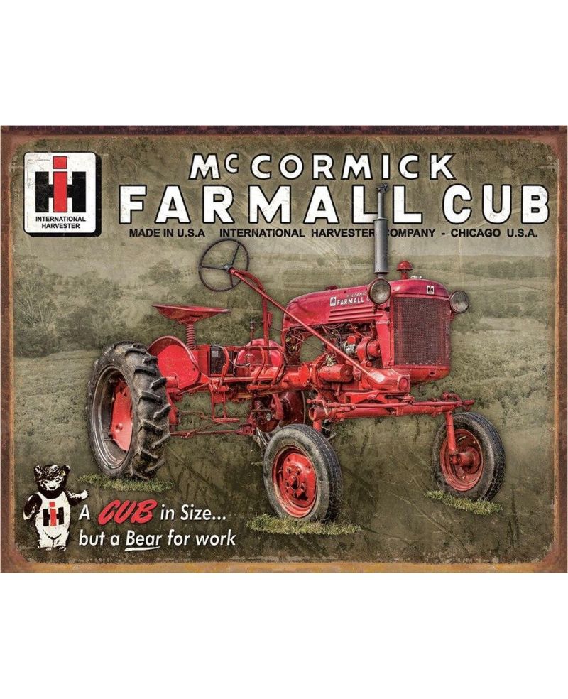 Tablica metalowa Farmall Club 40 cm x 32 cm