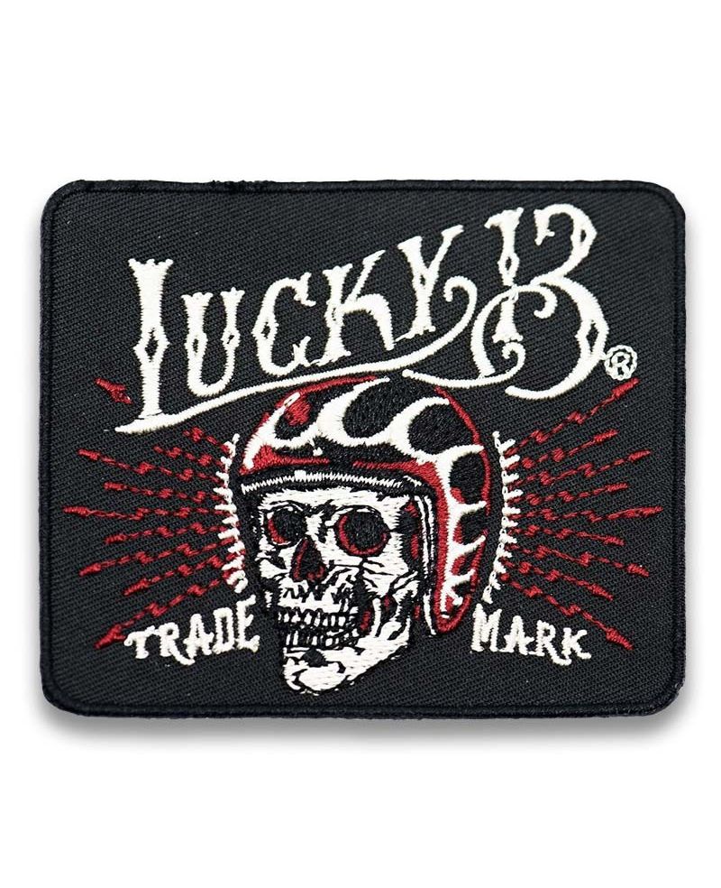 Moto nášivka Lucky 13 Skull 8cm x 7cm