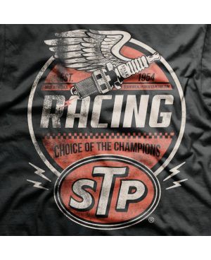 Pánské tričko STP Vintage Racing čierne