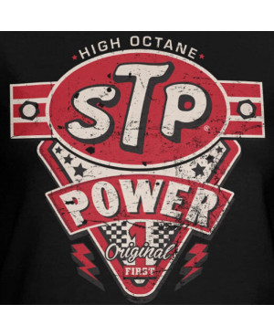 Dámské tričko STP High Octane Power černé detail