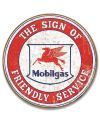 Tablica metalowa Mobilgas Friendly Service 30cm