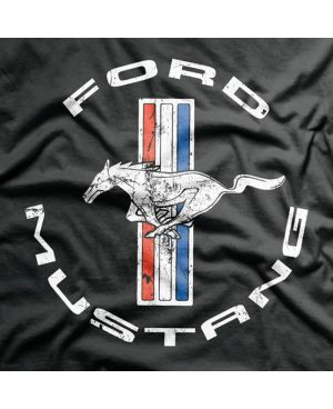 Pánské tričko Ford Mustang čierne