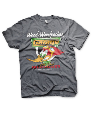 Pánské tričko Woody Woodpecker Garage šedé