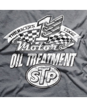 Pánské tričko STP Oil Treatment šedé detail