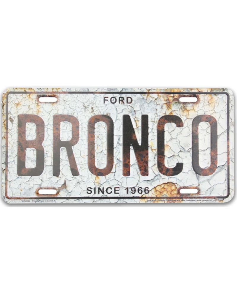 Tablica rejestracyjna USA Forda Bronco 1966