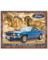 Tablica metalowa Ford Mustang True American Muscle 40 cm x 32 cm