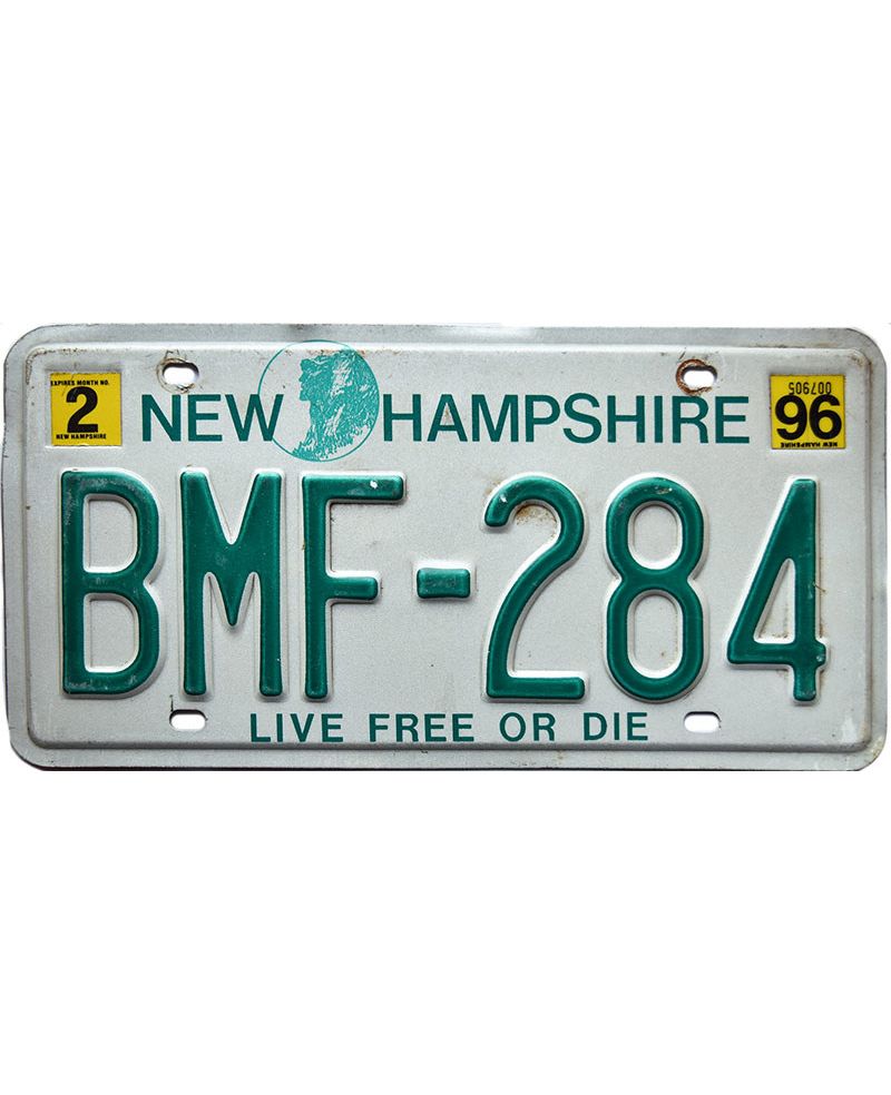 Americká SPZ New Hampshire - Live Free or Die