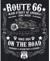 Pánské tričko Route 66 On The Road černé detail 2